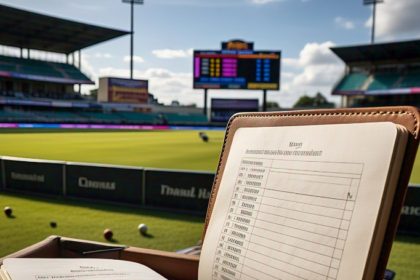 cricket score book